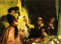 Edwin Longsden Long - A Spanish Flower Seller